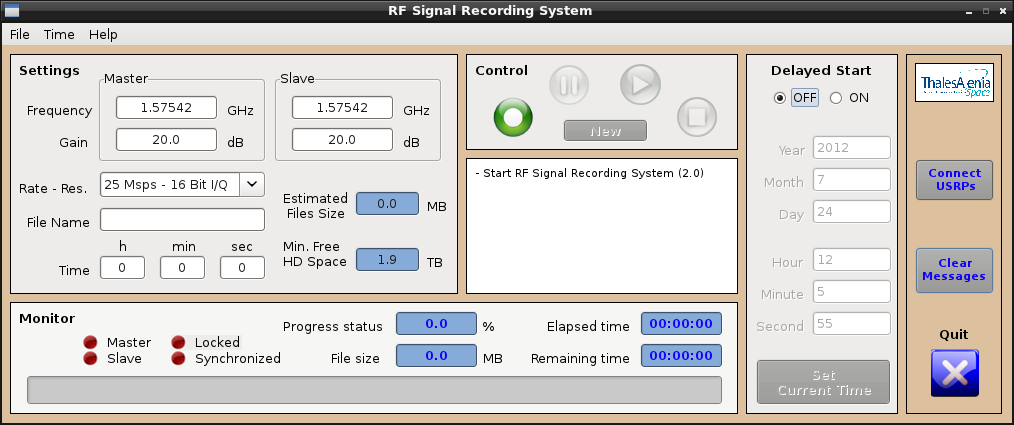 RF Signal Recording System